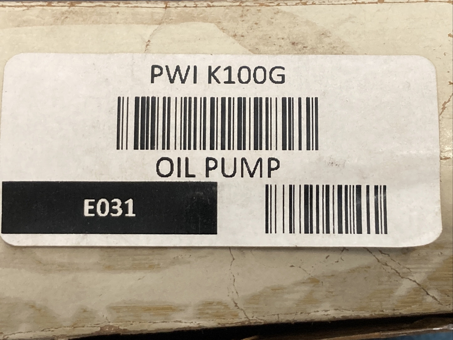 NEW WISCONSIN HEAVY DUTY K100G OIL PUMP