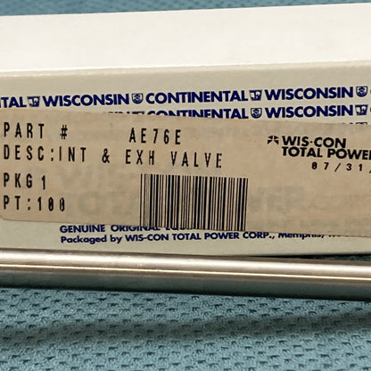 NEW GENUINE WIS-CON TOTAL POWER AE76E INLET OR EXHAUST VALVE