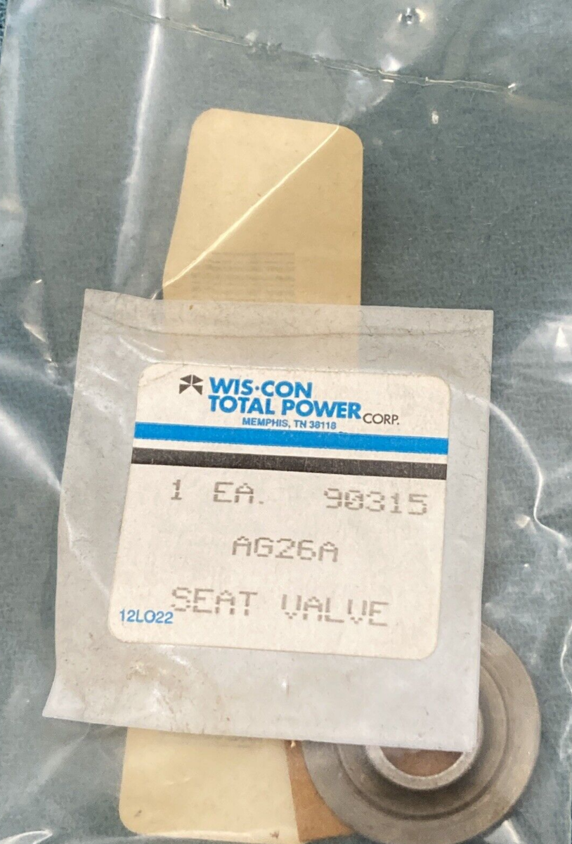 NEW GENUINE WIS-CON TOTAL POWER AG26A GAS VALVE SPRING RETAINER