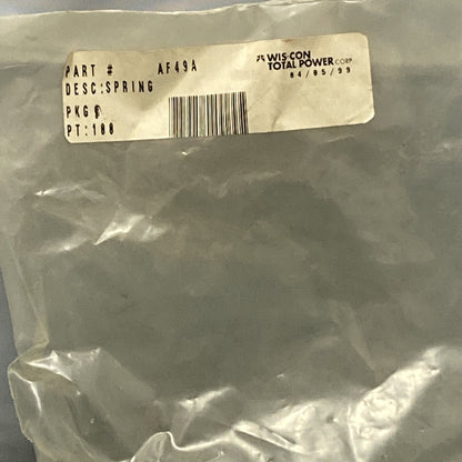 NEW GENUINE WIS-CON TOTAL POWER AF49A VALVE SPRING