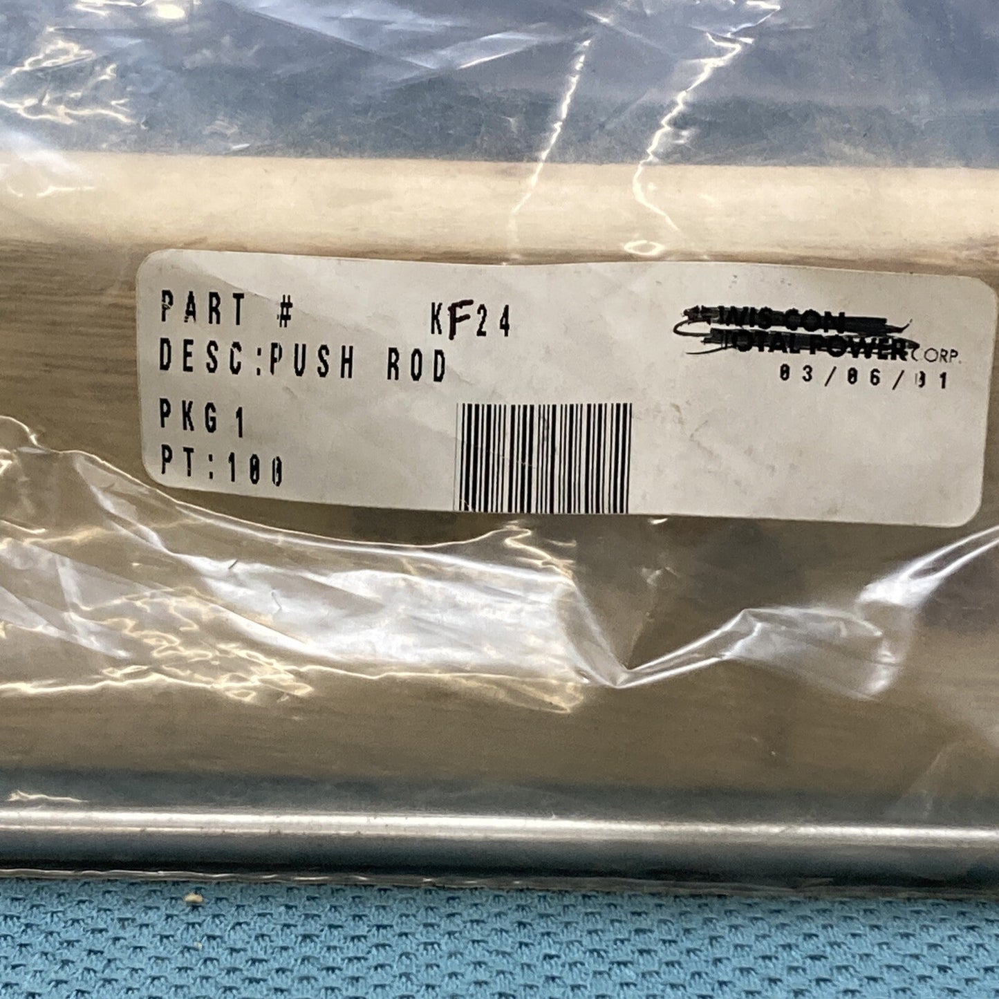 NEW GENUINE WIS-CON TOTAL POWER KF24 PUSH ROD