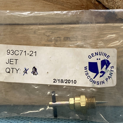 NEW GENUINE WISCONSIN 93C71-21 JET ASSEMBLY