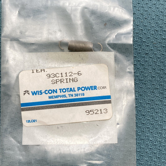 NEW GENUINE WIS-CON TOTAL POWER 93-C112-6 SPRING