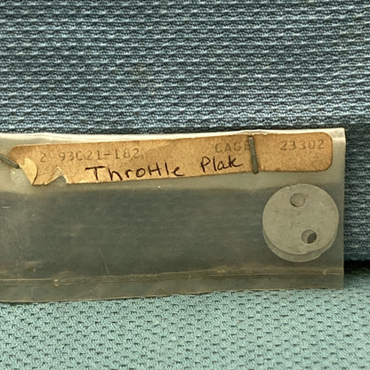 NEW REPLACES WISCONSIN 93C21-182 THROTTLE PLATE