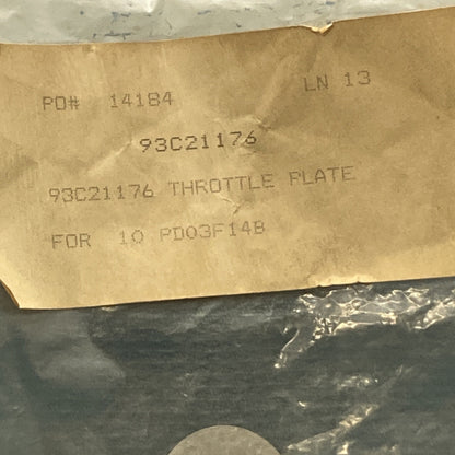NEW REPLACES WISCONSIN 93C21-176 THROTTLE PLATE