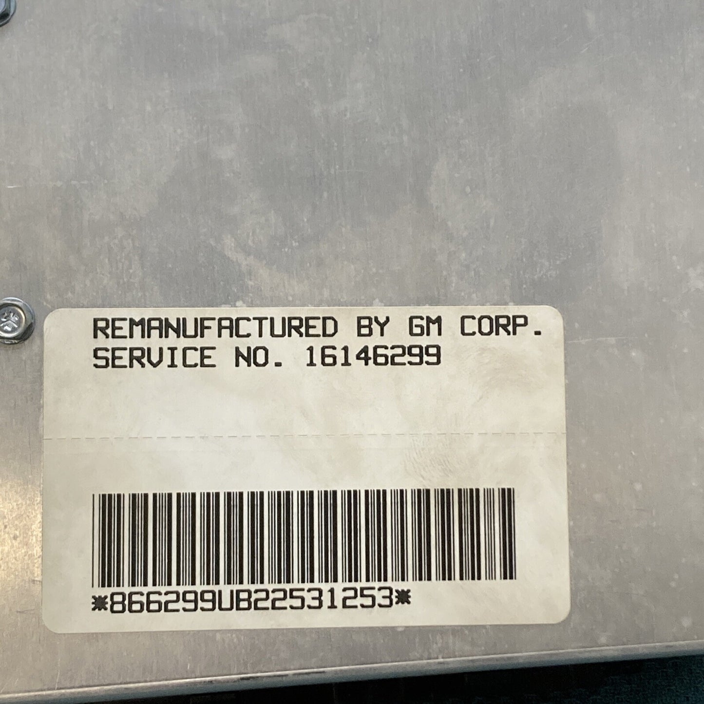 NEW GENUINE GM 16146299 CONTROLLER - ECM (REMANUFACTURED)