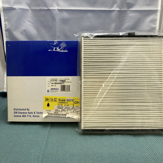NEW GENUINE GM 96449577 FILTER, A/C EVAPORATOR AIR ACDELCO 15-33856