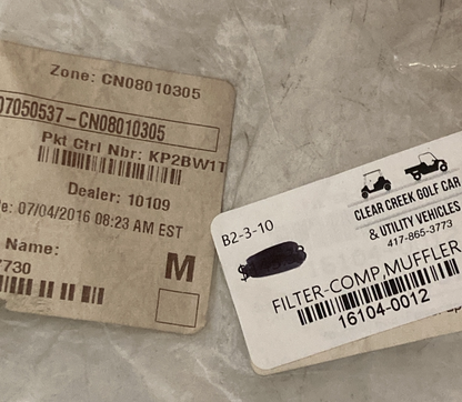 NEW GENIUNE KAWASAKI 16104-0012 ELEMENT, FUEL FILTER