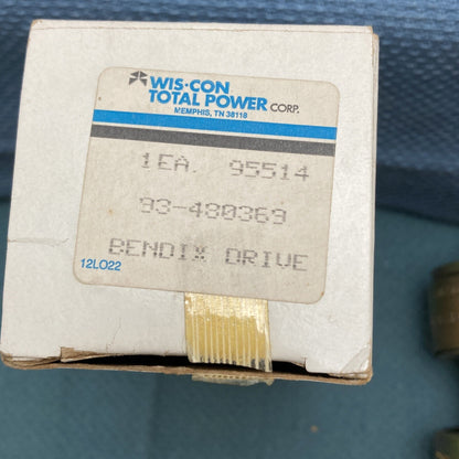 NEW WIS-CON TOTAL POWER 93-480369 STARTER, BENDIX DRIVE