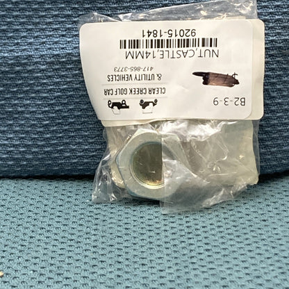 NEW GENIUNE KAWASAKI 92015-1841 NUT, CASTLE, 14MM