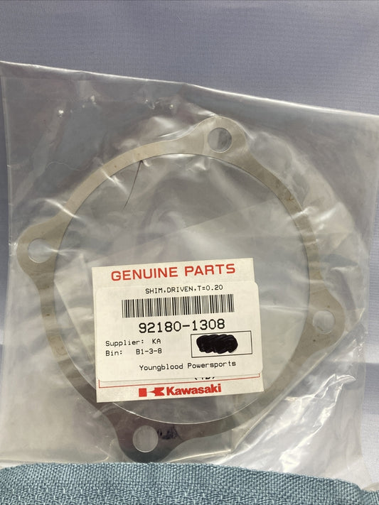 NEW GENUINE KAWASAKI 92180-1308 SHIM, DRIVEN, T=0.20