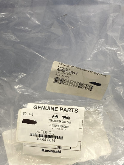 NEW GENUINE KAWASAKI 49065-0014 FILTER, OIL