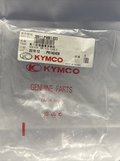 NEW KYMCO 38911-PWB1-E03 ROCKER SWITCH CABLE
