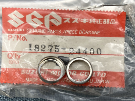 QTY 2 NEW GENIUNE SUZUKI  18275-24400 Cover, Spring