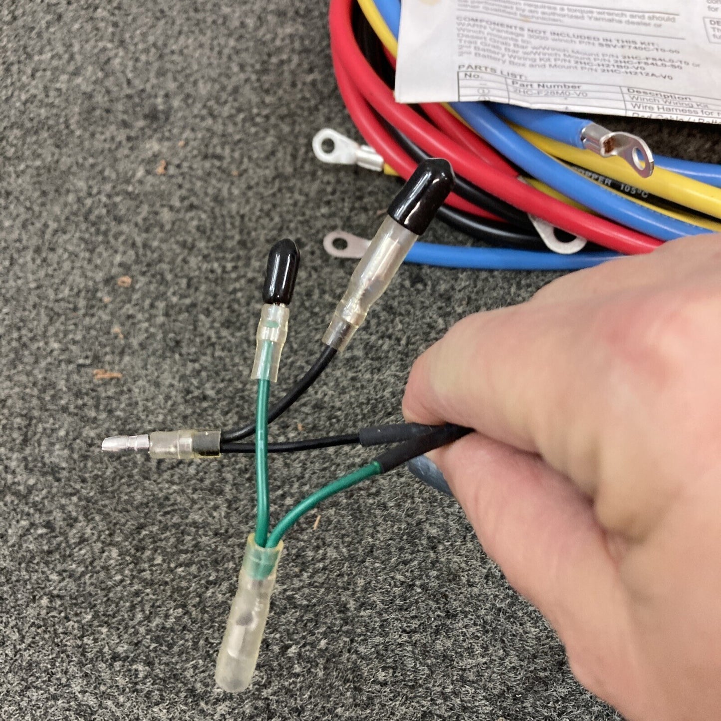 NEW GENUINE YAMAHA 2HC-F28M0-V0 WINCH WIRING KIT