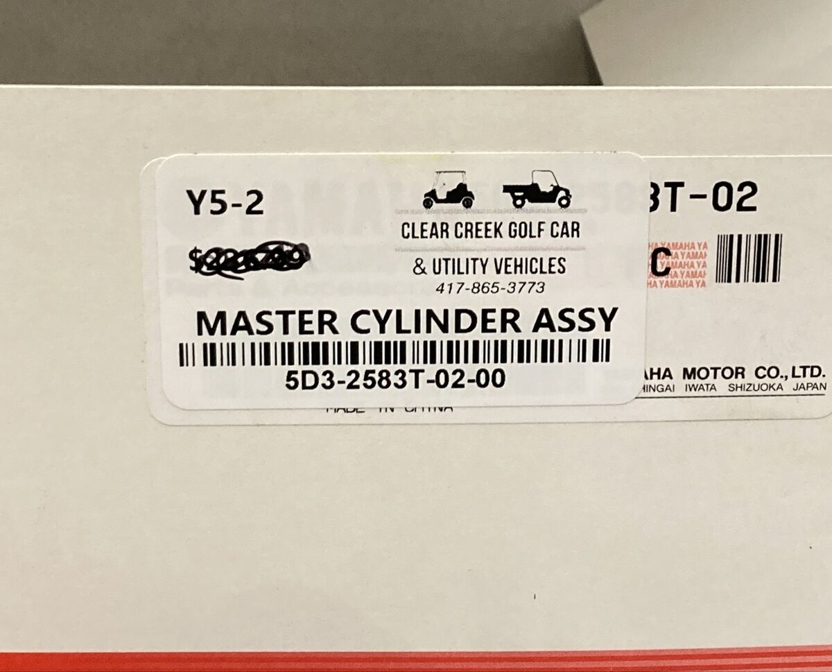 NEW GENUINE YAMAHA 5D3-2583T-02-00 Master Cylinder Assembly