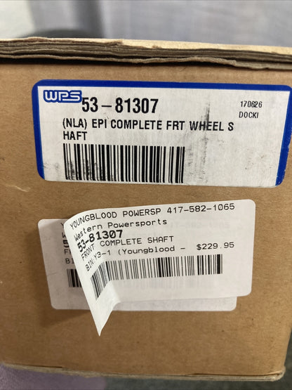 NEW EPI WE381307 FRONT WHEEL SHAFT