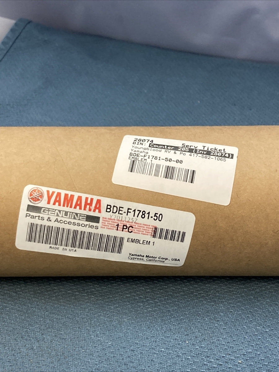 NEW GENIUNE YAMAHA BDE-F1781-50 Emblem 1 GRAPHIC