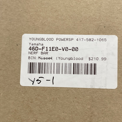 NEW GENUINE YAMAHA 46D-F11E0-V0 NERF BARS, *SILVER