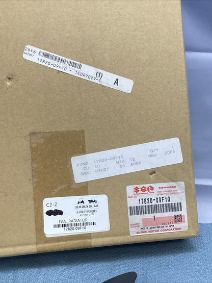 NEW GENUINE SUZUKI 17820-09F10 FAN, RADIATOR