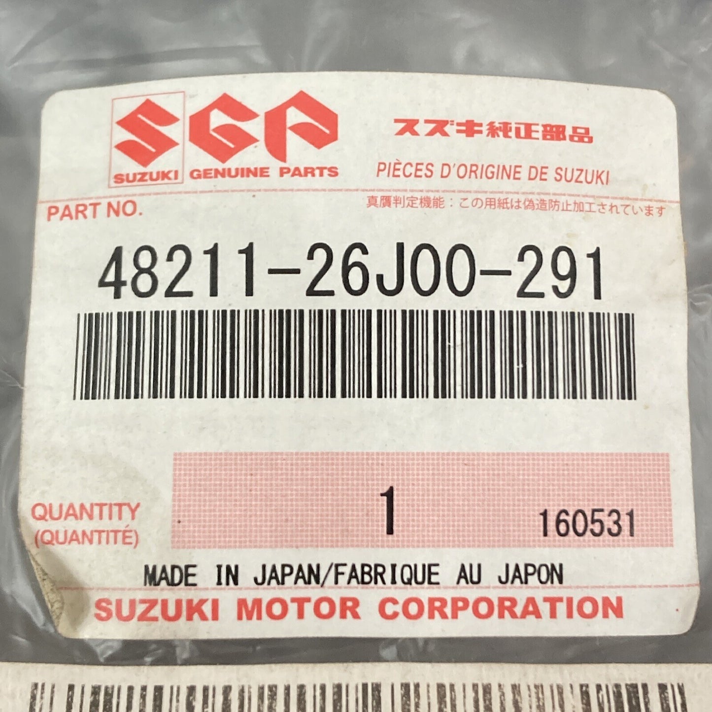 NEW GENUINE SUZUKI 48211-26J00-291 FLOOR MAT