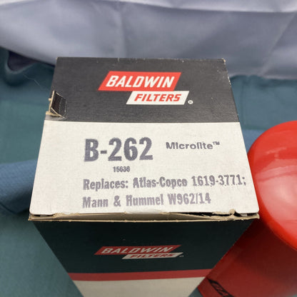 NEW BALDWIN B-262 OIL FILTER REPLACEMENT REPLACES 1619-3771; W962/14