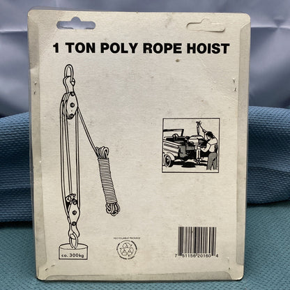 NEW COSMO TOOLS 210160 1 TON POLY ROPE HOIST