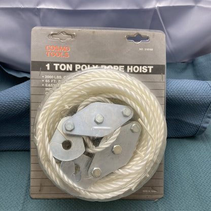 NEW COSMO TOOLS 210160 1 TON POLY ROPE HOIST