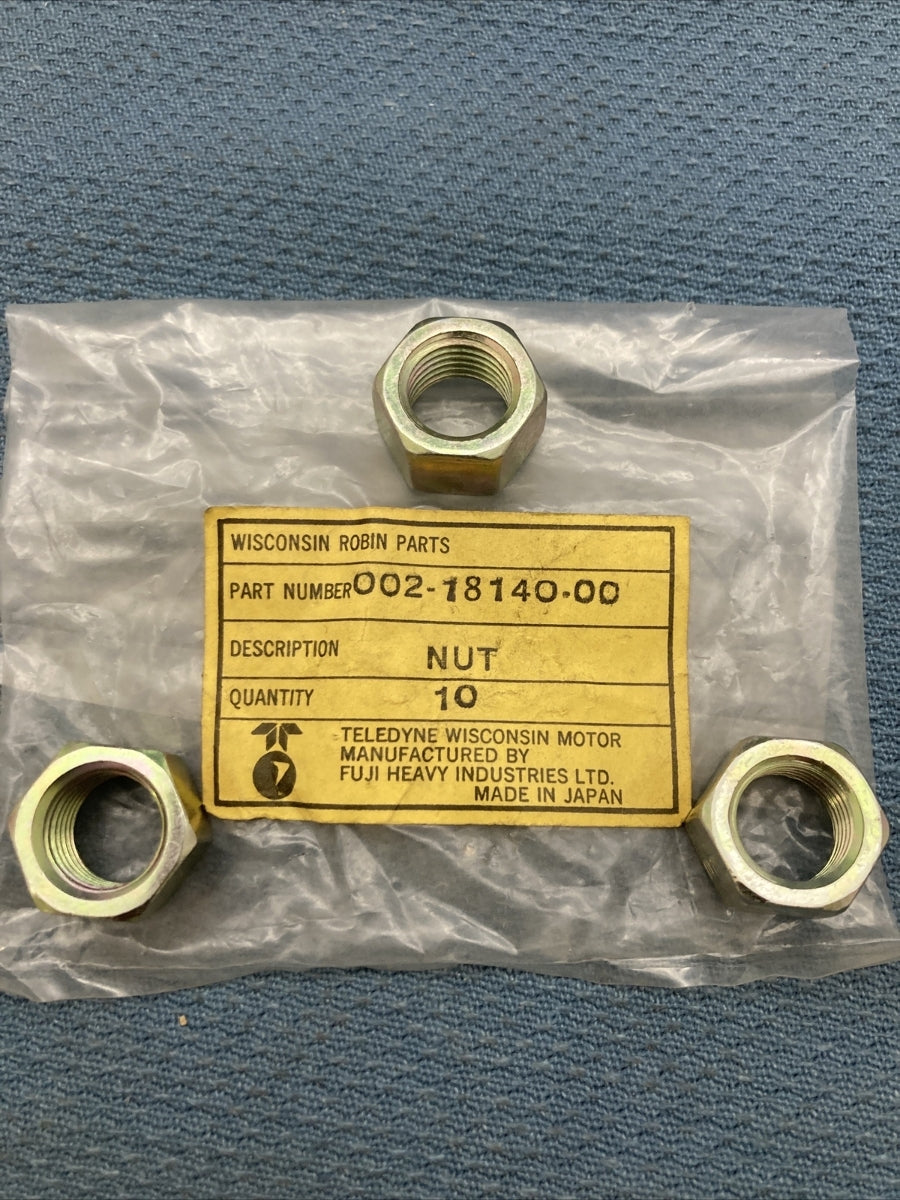 QTY 3 NEW GENUINE WISCONSIN SUBARU ROBIN 002-18140-00 NUT