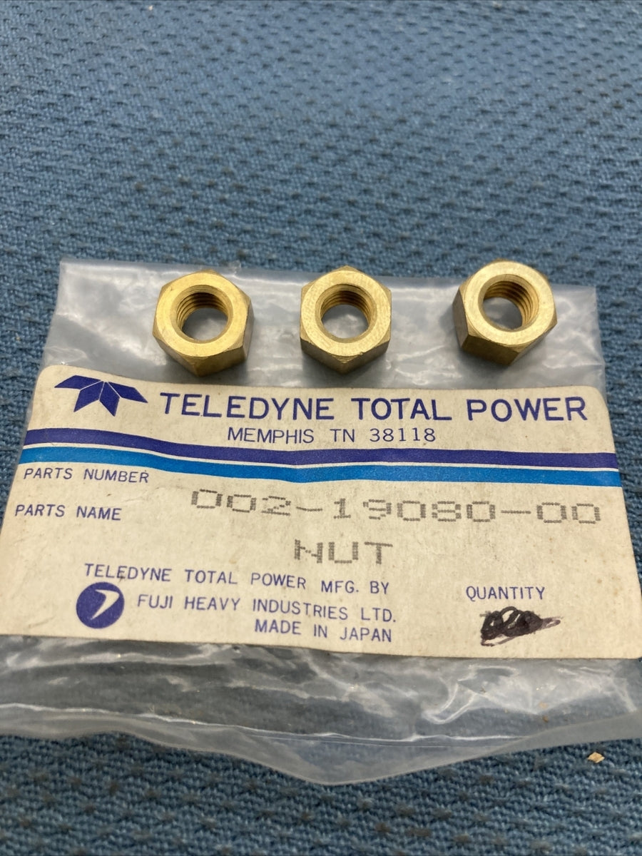 QTY 3 NEW GENUINE SUBARU ROBIN TELEDYNE 002-19080-00 NUT