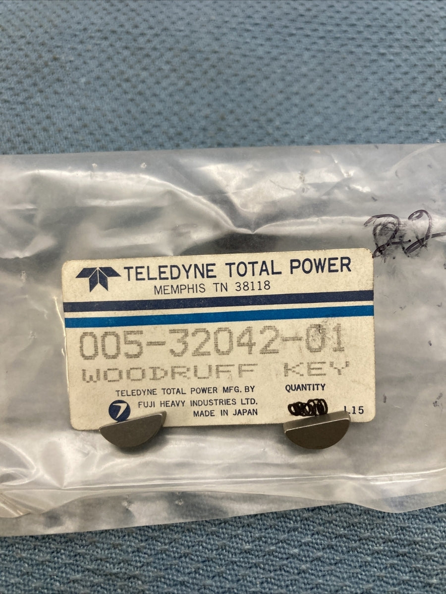 QTY 2 NEW GENUINE WISCONSIN TELEDYNE SUBARU ROBIN 005-32042-01 WOODRUFF KEY