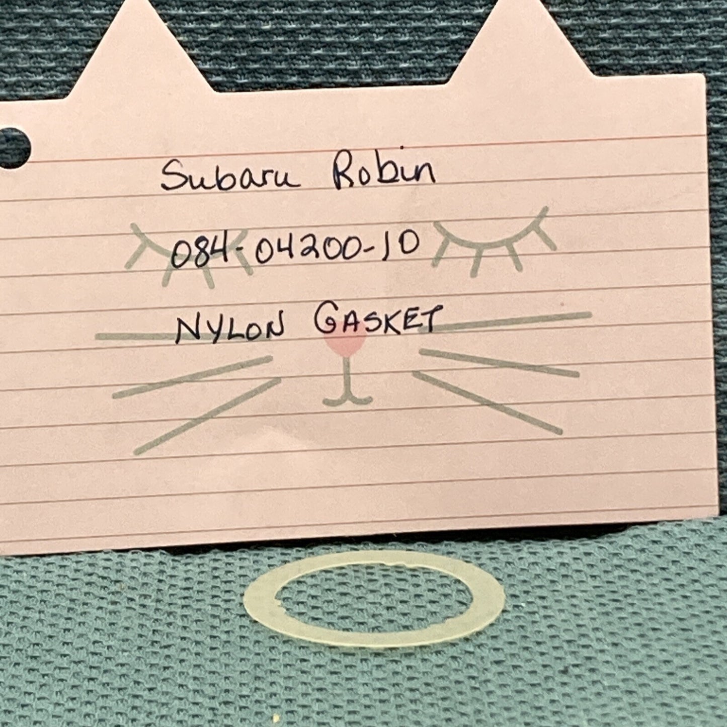 NEW REPLACES SUBARU ROBIN 084-04200-10 NYLON GASKET