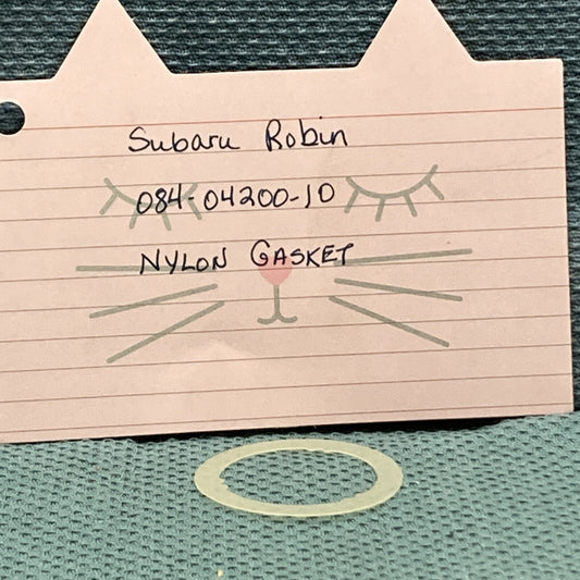 NEW REPLACES SUBARU ROBIN 084-04200-10 NYLON GASKET