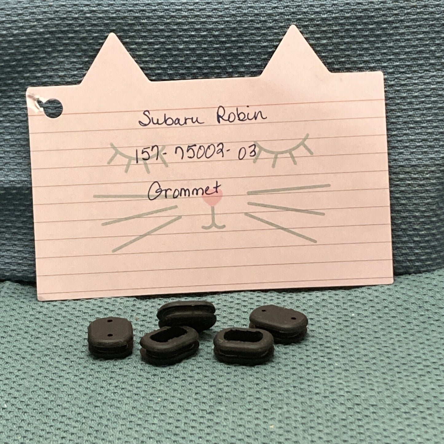 QTY 5 NEW REPLACES SUBARU ROBIN 157-75002-03 GROMMET