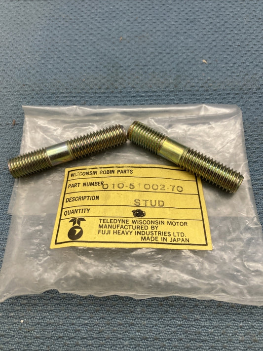 QTY 2 NEW REPLACES WISCONSIN SUBARU ROBIN TELEDYNE 010-51002-70 STUD