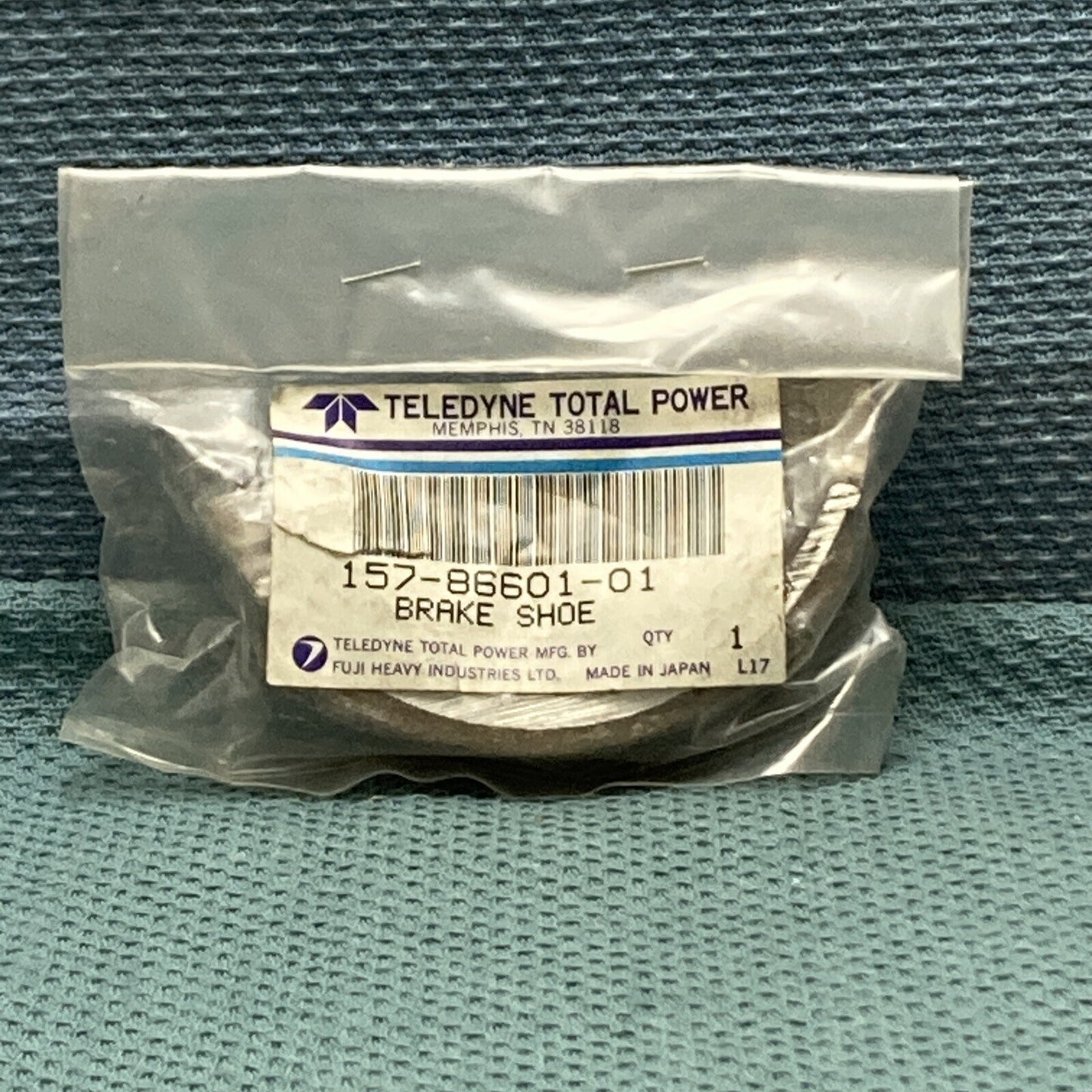 NEW GENUINE TELEDYNE TOTAL POWER 157-86601-01 BRAKE SHOE