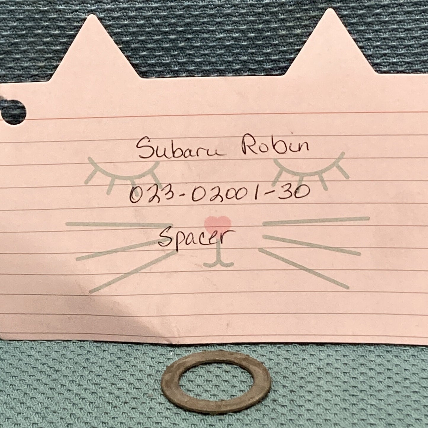 NEW REPLACES SUBARU ROBIN 023-02001-30 SPACER