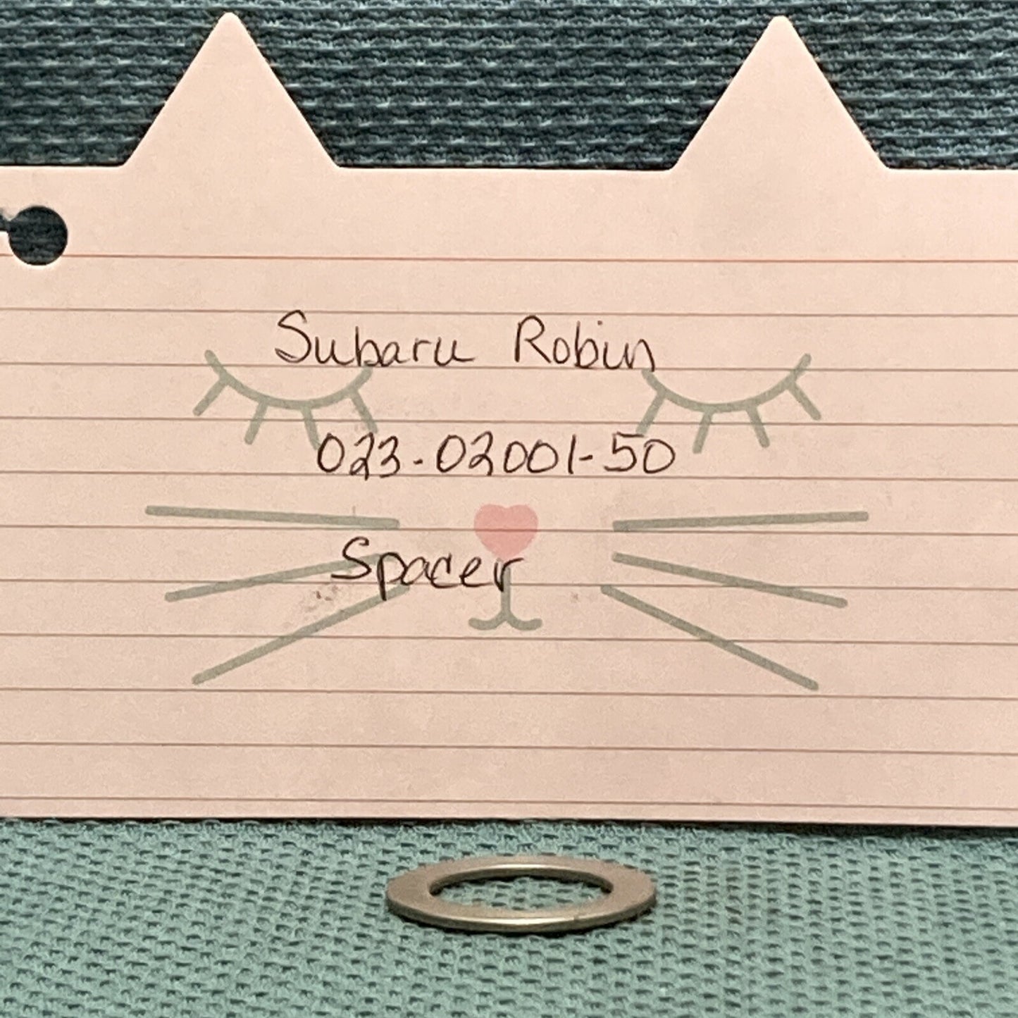 NEW REPLACES SUBARU ROBIN 023-02001-50 SPACER