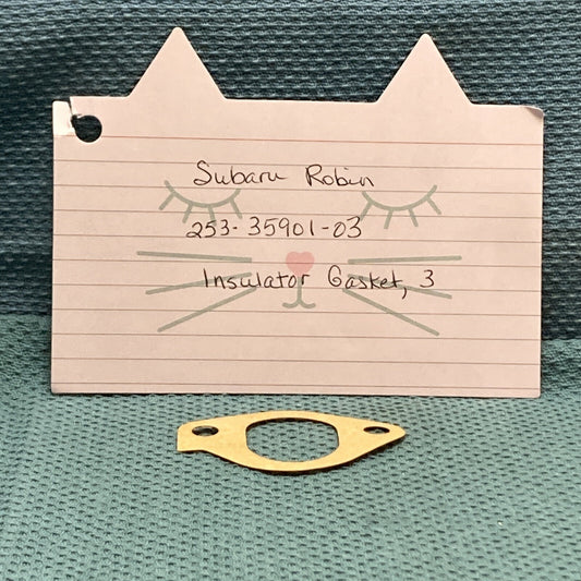 NEW REPLACES SUBARU ROBIN 253-35901-03 INSULATOR GASKET, 3