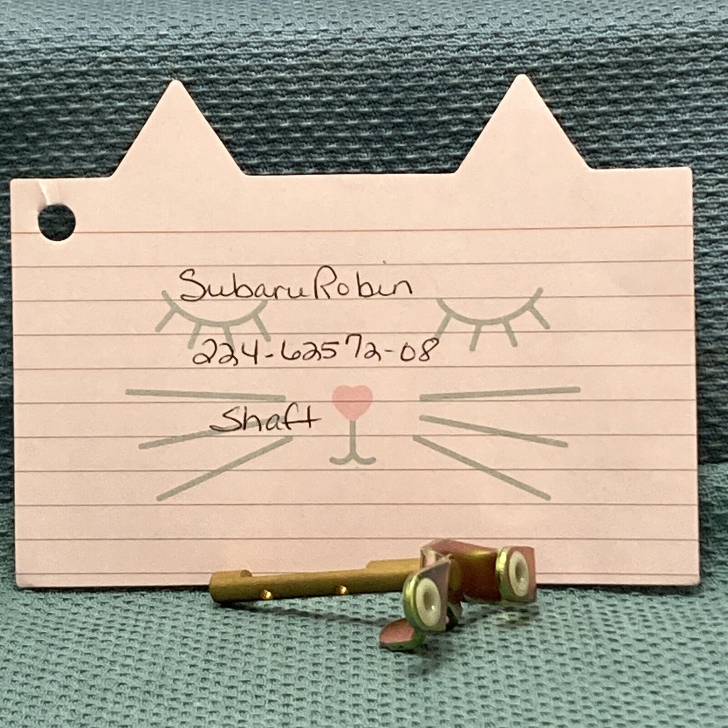 NEW REPLACES SUBARU ROBIN 224-62572-08 SHAFT