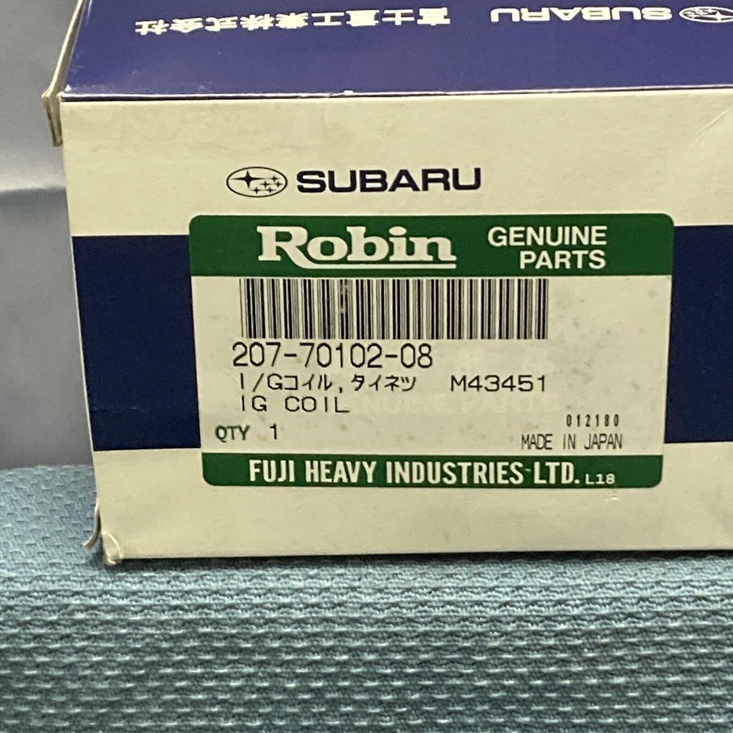 NEW GENUINE SUBARU ROBIN 207-70102-08 IGNITION COIL