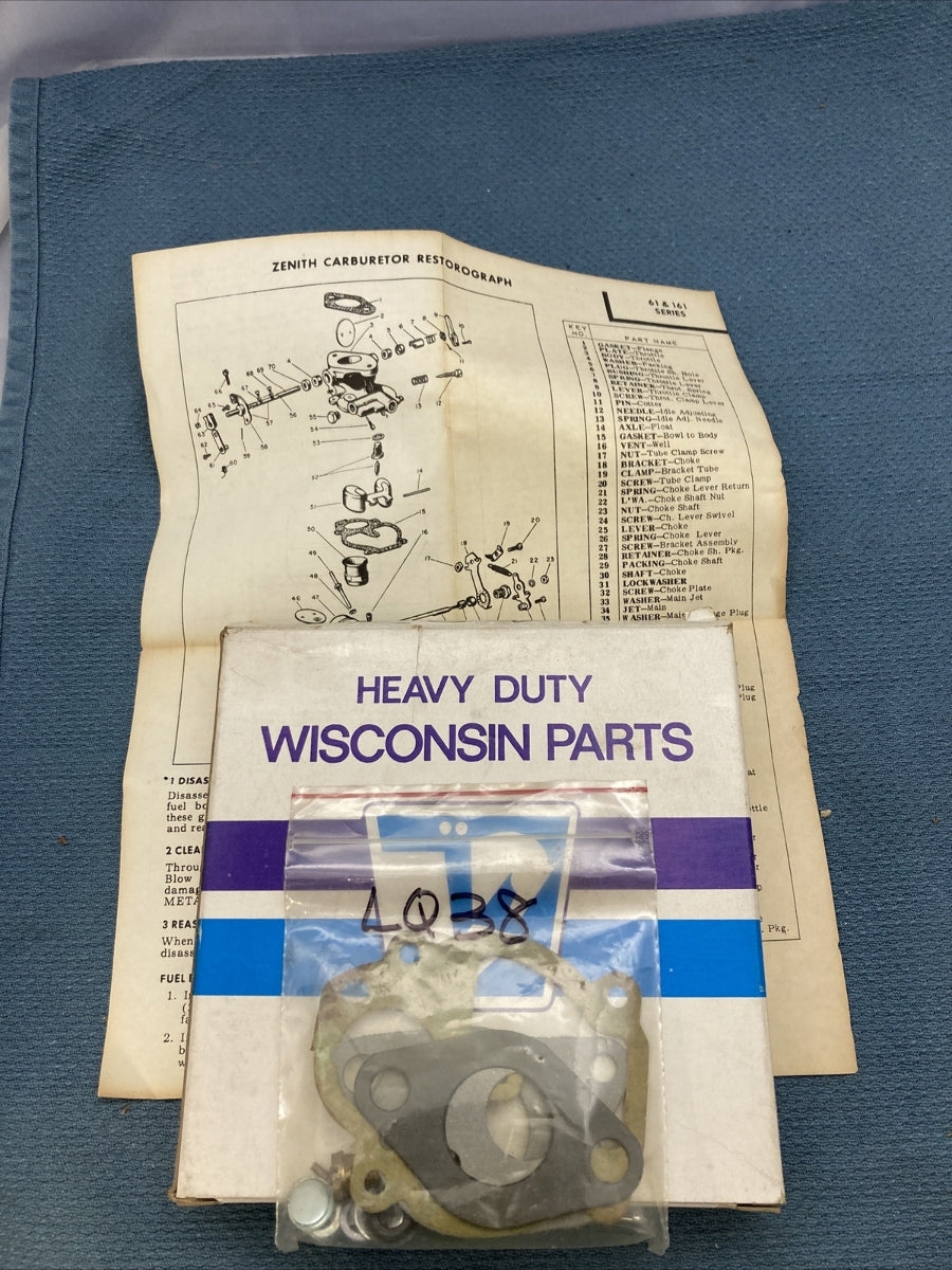 NEW GENUINE WISCONSIN TELEDYNE LQ38 KIT CARB REPAIR