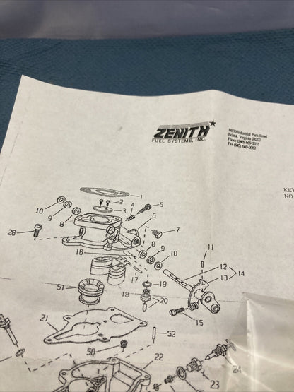 NEW GENUINE WISCONSIN CONTINENTAL TELEDYNE LQ39 KIT CARB REPAIR
