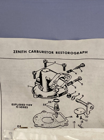 NEW GENUINE WISCONSIN CONTINENTAL TELEDYNE LQ40 KIT CARB REPAIR