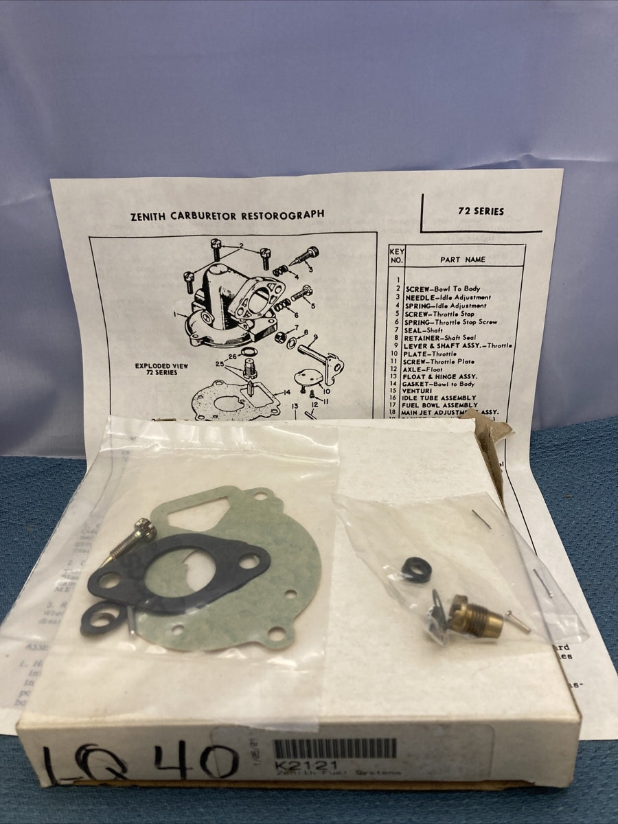 NEW GENUINE WISCONSIN CONTINENTAL TELEDYNE LQ40 KIT CARB REPAIR