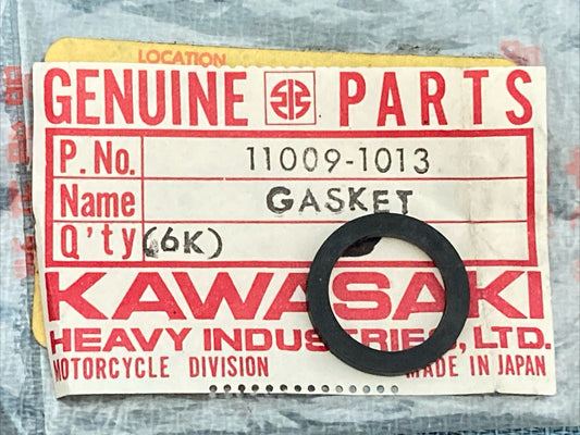 QTY 2 NEW GENIUNE KAWASAKI 11009-1013 Gasket, Fuel Tap Cup