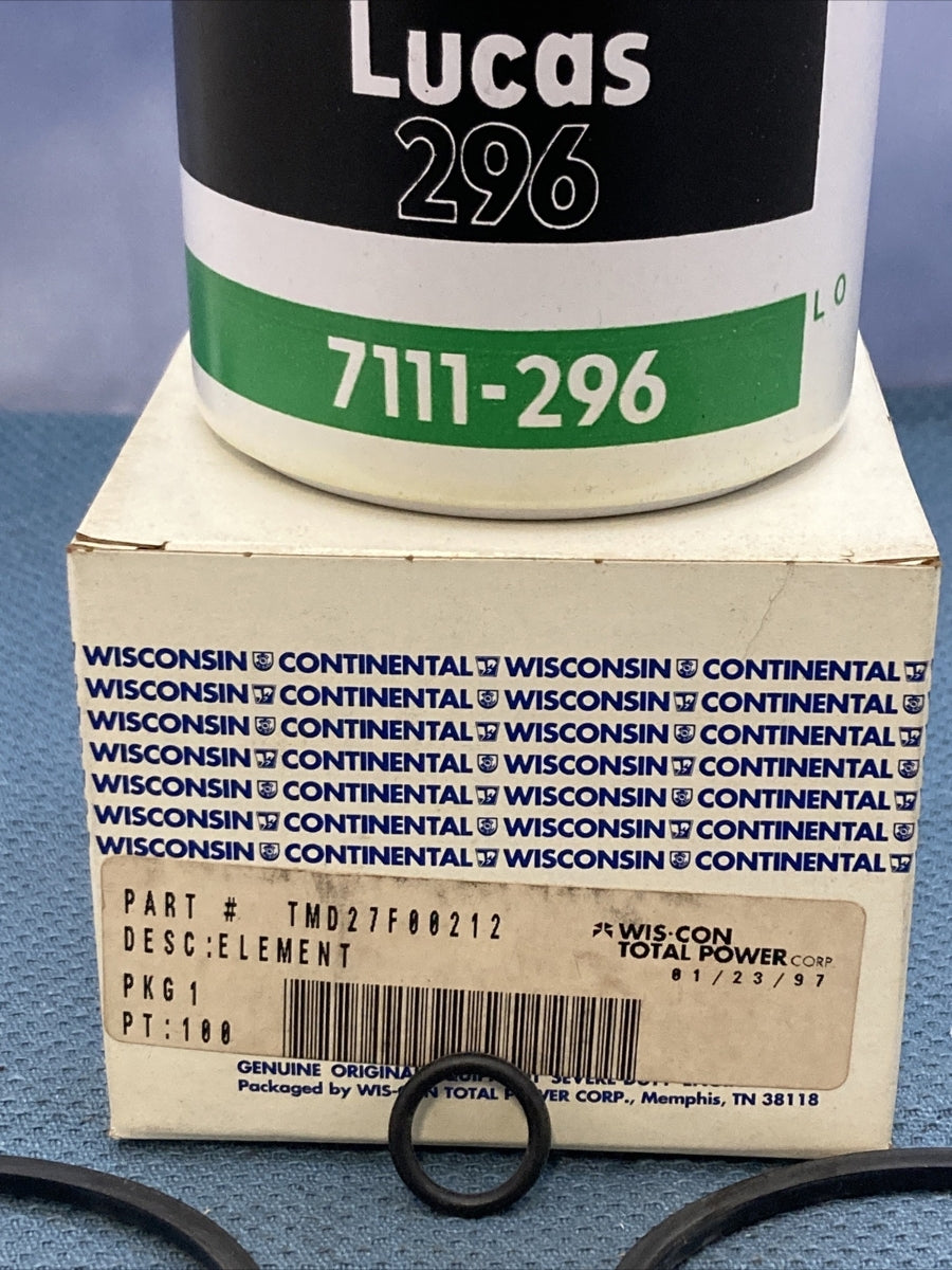 NEW GENUINE WISCONSIN CONTINENTAL TMD27F00212 FUEL FILTER