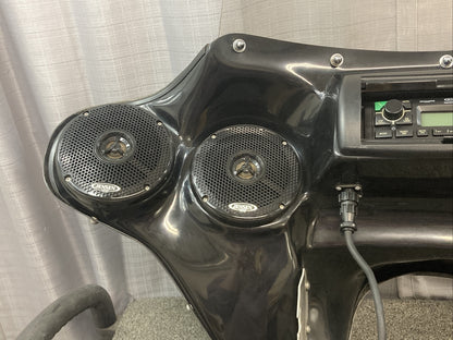 HOPPE BATWING FAIRING CONSEL FOR HARLEY DAVIDSON WITH JENSON SOUND SYSTEM