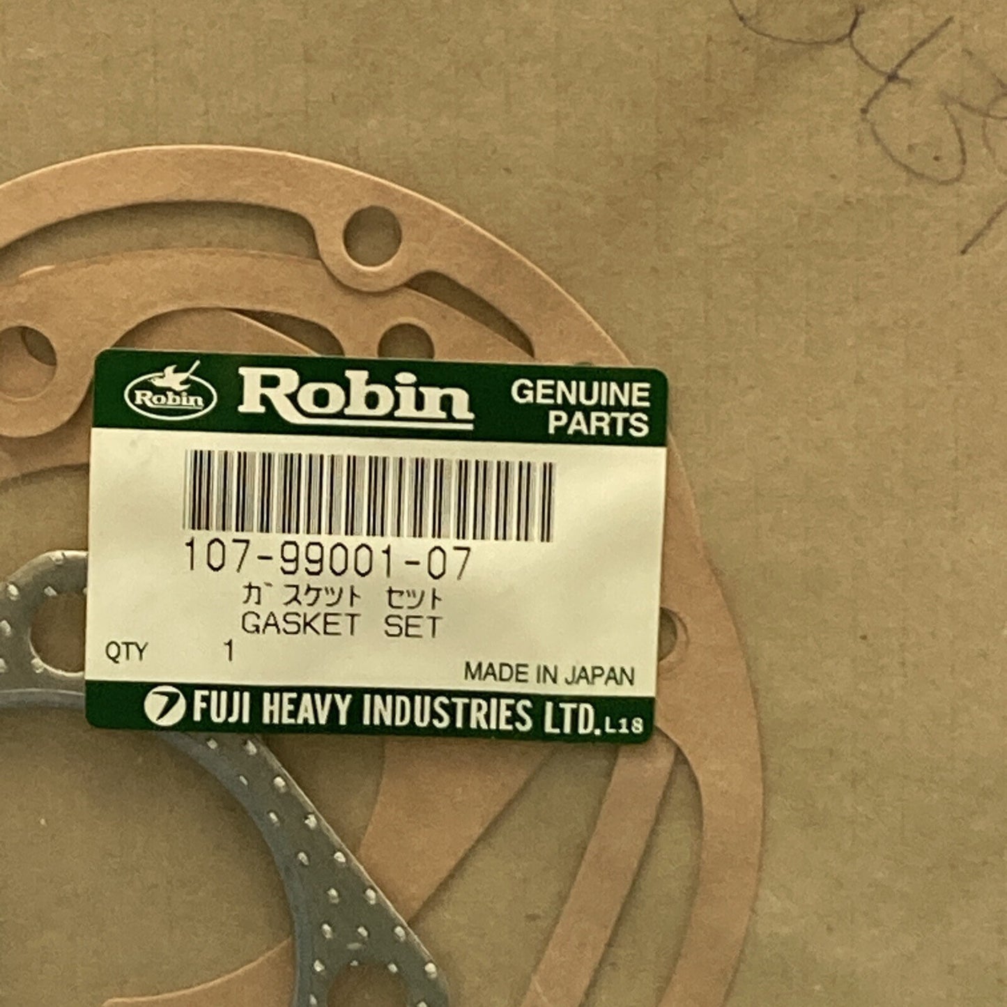 NEW GENUINE SUBARU ROBIN 107-99001-07 GASKET SET