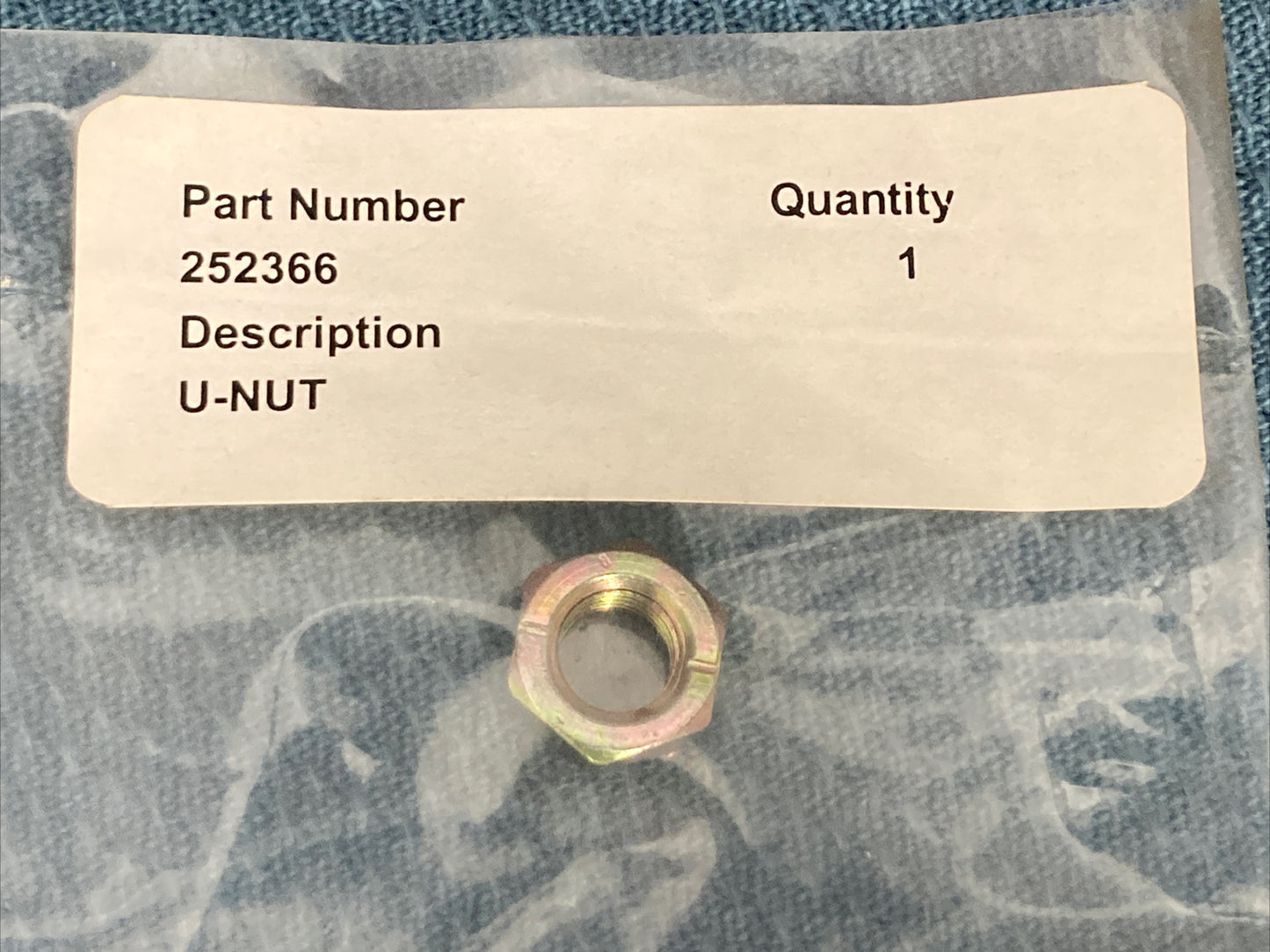 NEW REPLACES KOHLER 252366 U-NUT